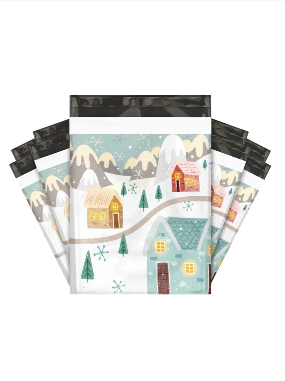 20PK 12 X 15 Winter Village Polymailers NIP BUY NOW PRICE